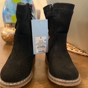 Cat & Jack Black Kids Boots